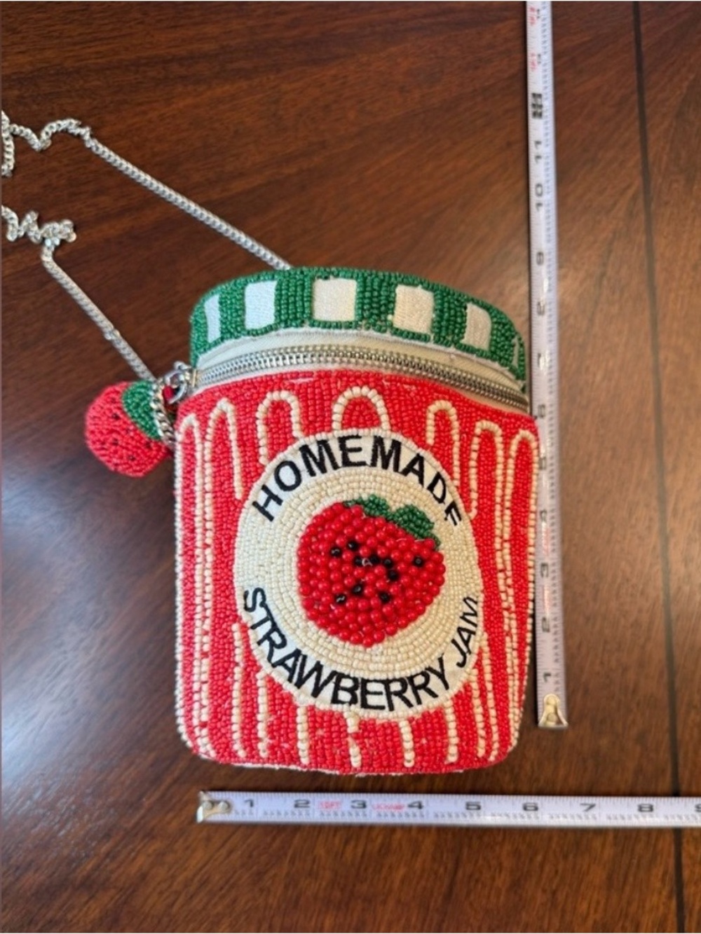 Viral preloved beaded strawberry bag